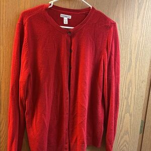 Croft & Barrow Vibrant Red Women's Cardigan